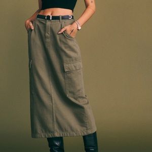 Reformation Maggi Cargo Midi Skirt